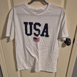 White USA Graphic T-Shirt